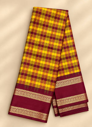 Premium Kanchi With Madras Checks Saree