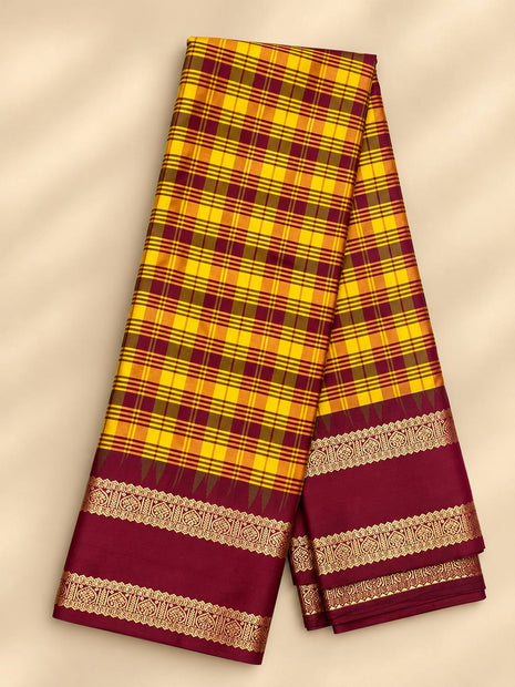 Premium Kanchi With Madras Checks Saree