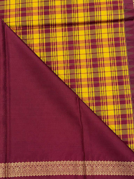 Premium Kanchi With Madras Checks Saree