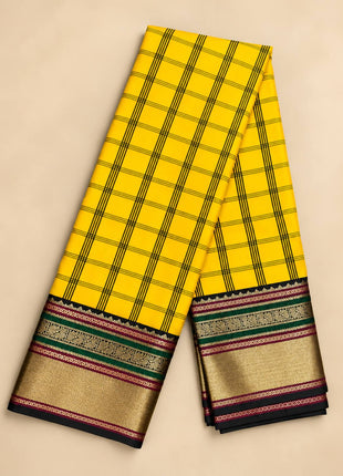 Premium Kanchi With Madras Checks Saree