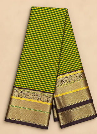 Premium Kanchi With Madras Checks Saree