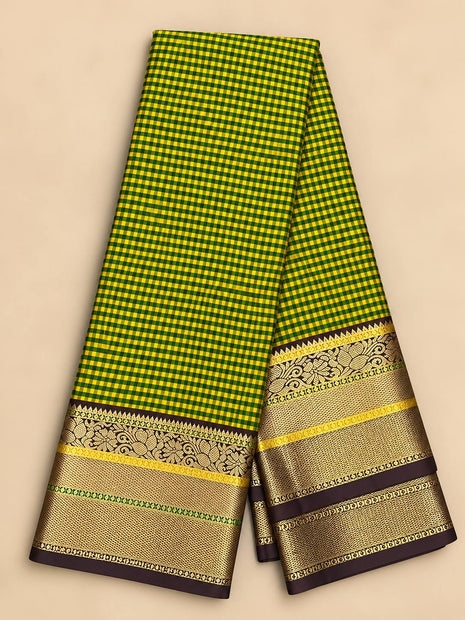 Premium Kanchi With Madras Checks Saree