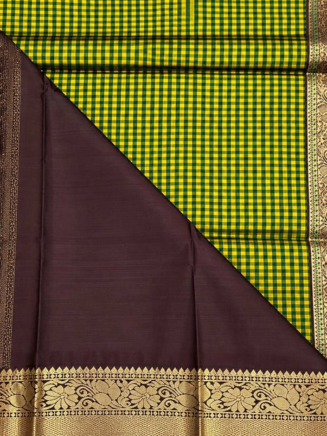 Premium Kanchi With Madras Checks Saree