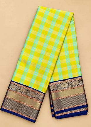 Premium Kanchi With Madras Checks Saree