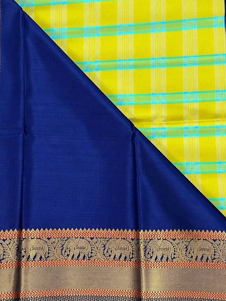 Premium Kanchi With Madras Checks Saree