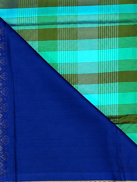 Premium Kanchi With Madras Checks Saree