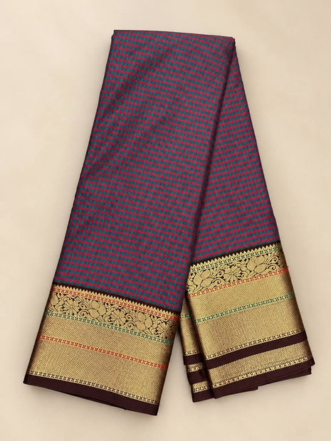 Premium Kanchi With Madras Checks Saree