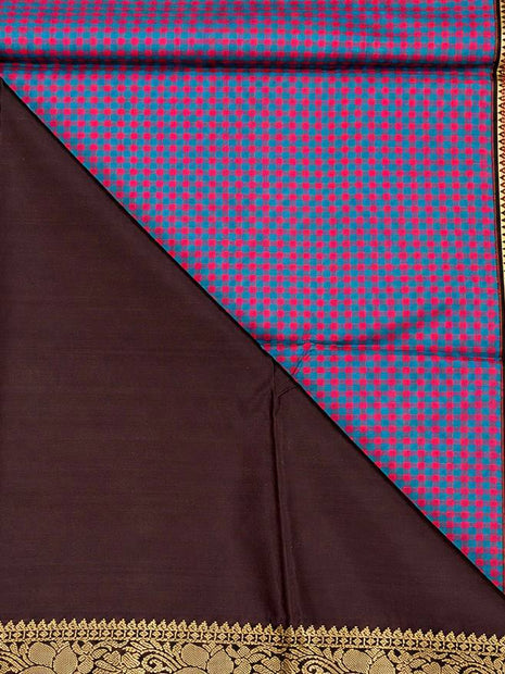 Premium Kanchi With Madras Checks Saree