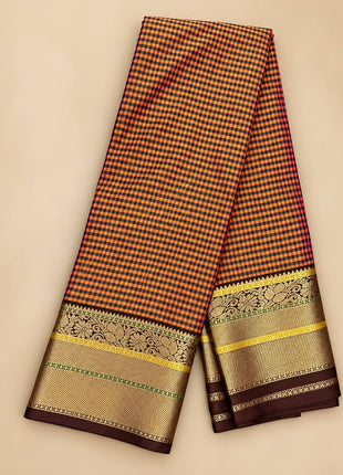 Premium Kanchi With Madras Checks Saree