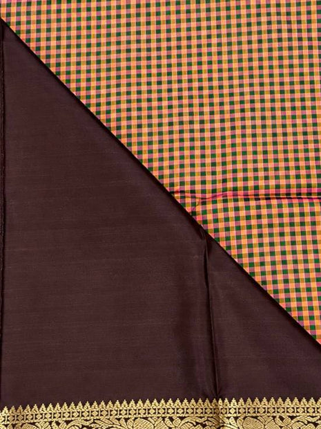 Premium Kanchi With Madras Checks Saree