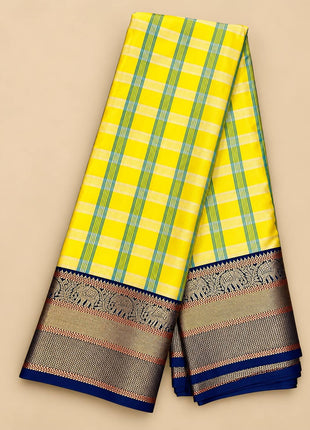 Premium Kanchi With Madras Checks Saree