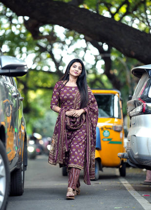 Bagur Cotton Suit (Unstitched)