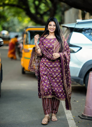 Bagur Cotton Suit (Unstitched)