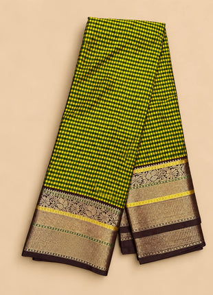 Premium Kanchi With Madras Checks Saree