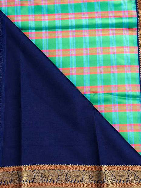 Premium Kanchi With Madras Checks Saree