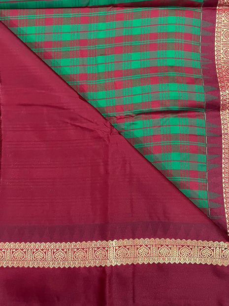 Premium Kanchi With Madras Checks Saree