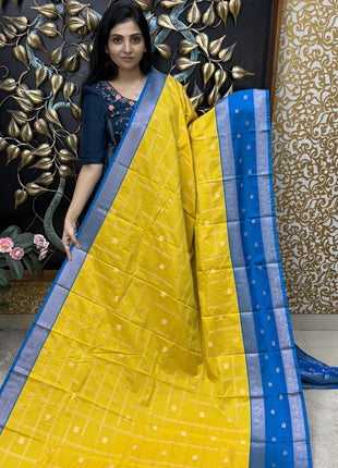 Premium Kanchi Silver Zari