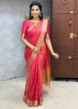 Handloom Linen Saree