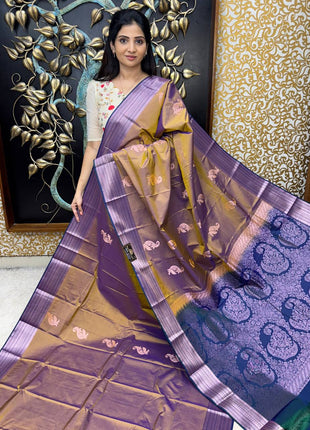 Premium Kanchi Silver Zari