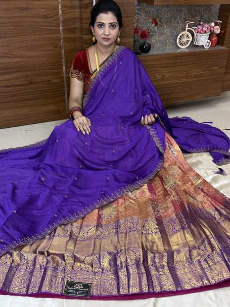 Lehenga is Free Size (Semi Stitched )