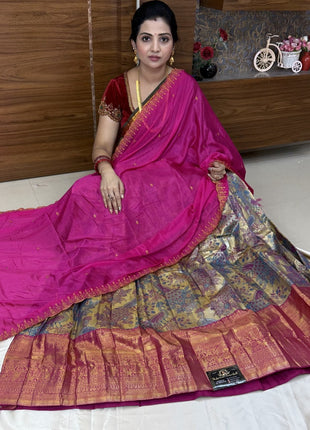 Lehenga is Free Size (Semi Stitched )