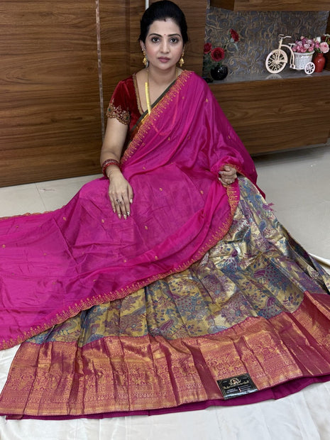 Lehenga is Free Size (Semi Stitched )