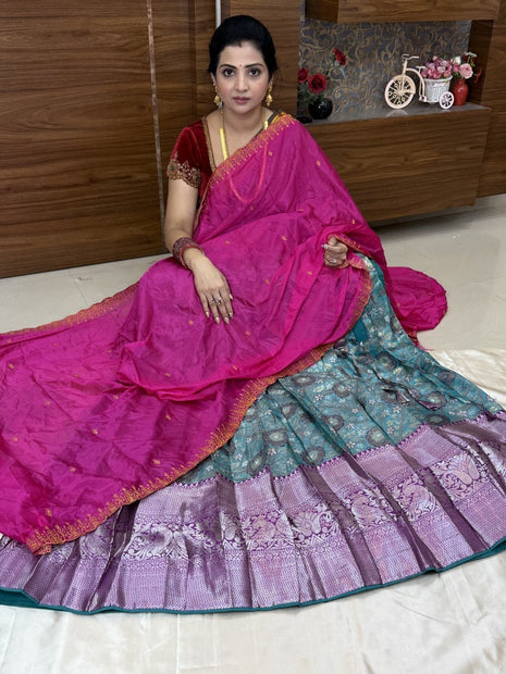 Lehenga is Free Size (Semi Stitched )