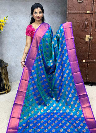 Triple Shade Kanchi Silk