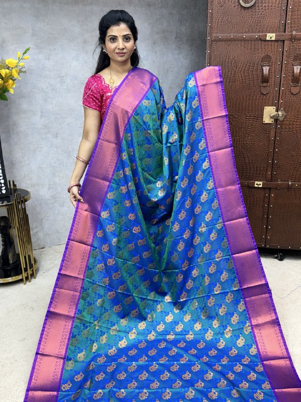 Triple Shade Kanchi Silk