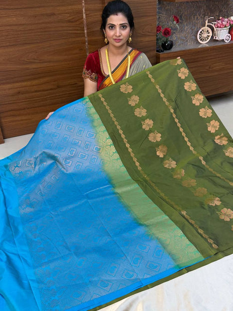 Border Less Kanchi Silk