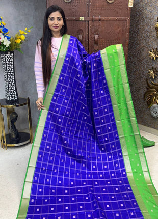 Premium Kanchi Silver Zari