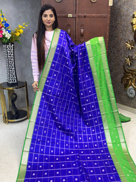 Premium Kanchi Silver Zari