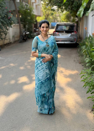 Cotton With Hand Block Print