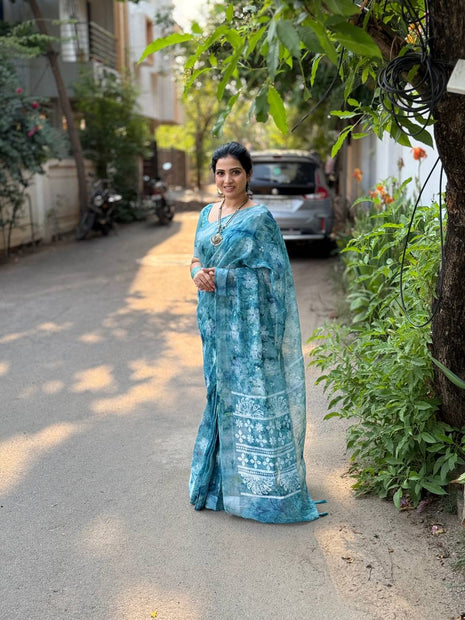 Cotton With Hand Block Print