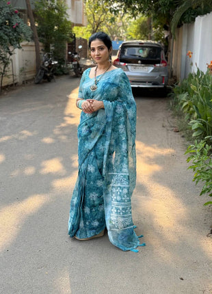 Cotton With Hand Block Print