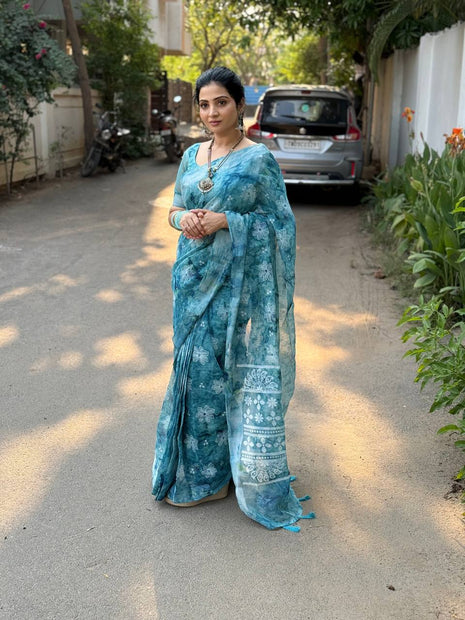 Cotton With Hand Block Print