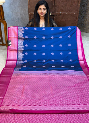 Premium Kanchi Silver Zari