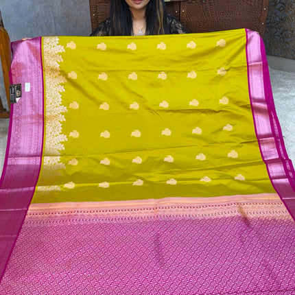 Premium Kanchi Silver Zari