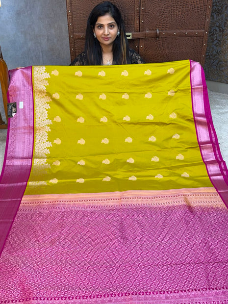 Premium Kanchi Silver Zari