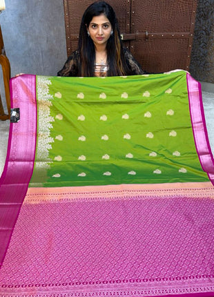 Premium Kanchi Silver Zari