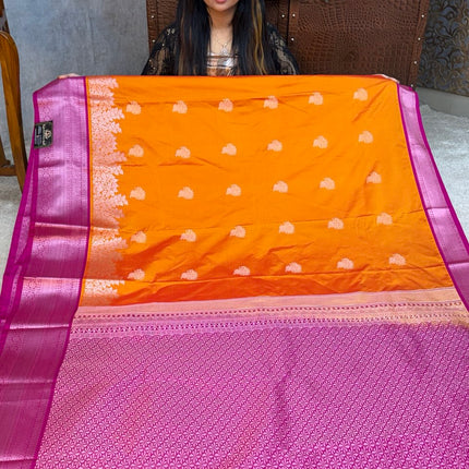 Premium Kanchi Silver Zari