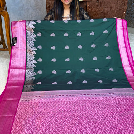 Premium Kanchi Silver Zari