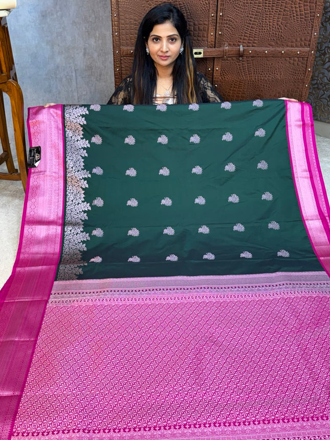 Premium Kanchi Silver Zari