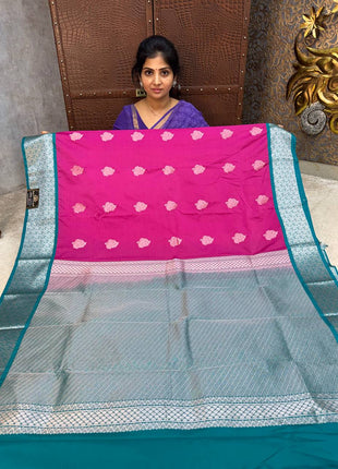 Premium Kanchi Silver Zari