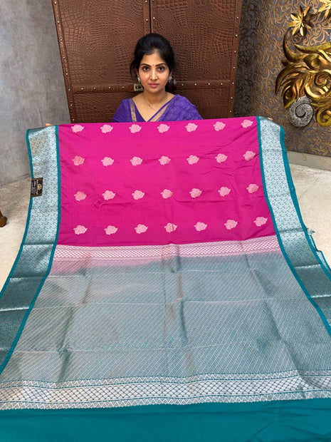 Premium Kanchi Silver Zari