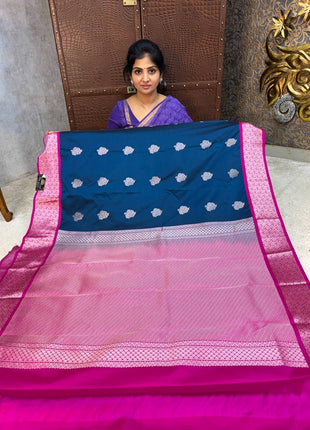 Premium Kanchi Silver Zari
