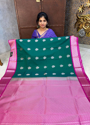 Premium Kanchi Silver Zari