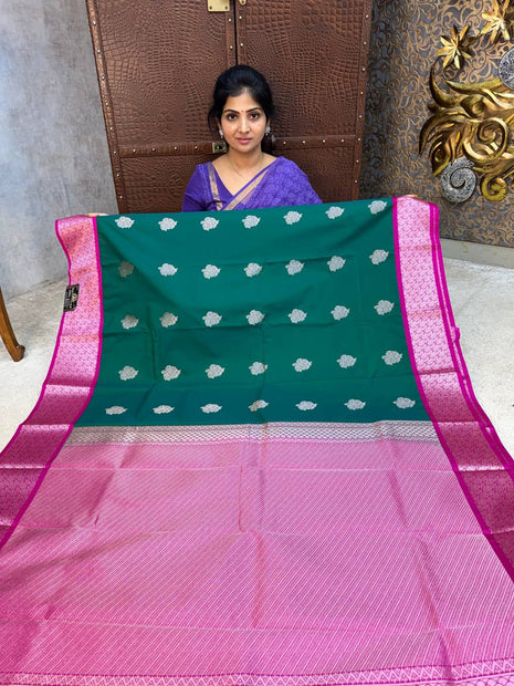 Premium Kanchi Silver Zari