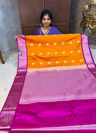Premium Kanchi Silver Zari