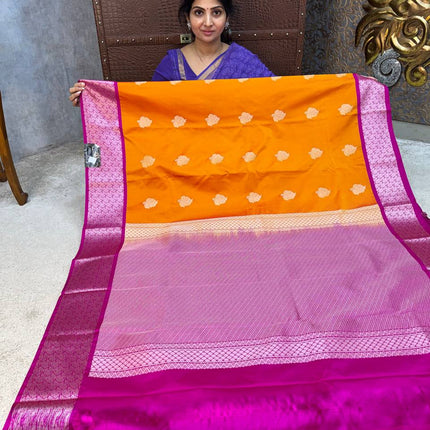 Premium Kanchi Silver Zari